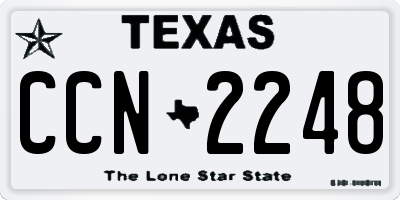 TX license plate CCN2248