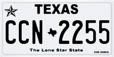 TX license plate CCN2255