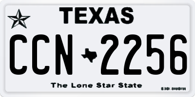 TX license plate CCN2256