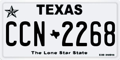 TX license plate CCN2268