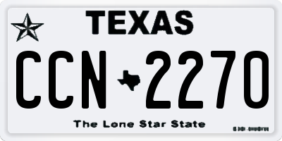 TX license plate CCN2270