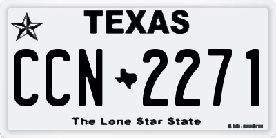 TX license plate CCN2271