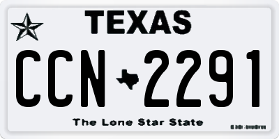 TX license plate CCN2291
