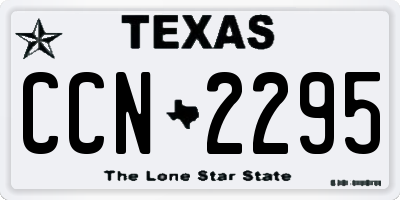 TX license plate CCN2295