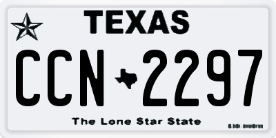 TX license plate CCN2297