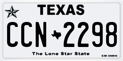 TX license plate CCN2298
