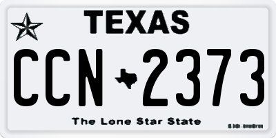TX license plate CCN2373