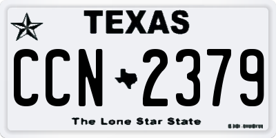 TX license plate CCN2379