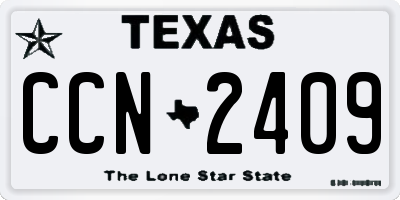 TX license plate CCN2409