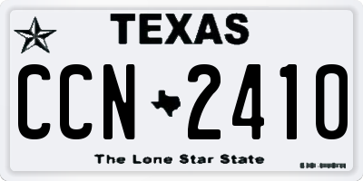 TX license plate CCN2410