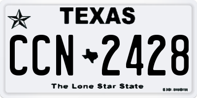 TX license plate CCN2428