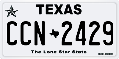 TX license plate CCN2429