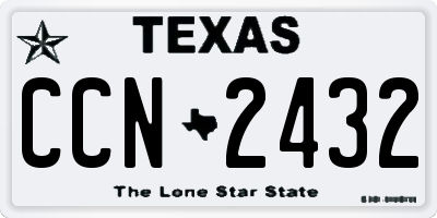 TX license plate CCN2432