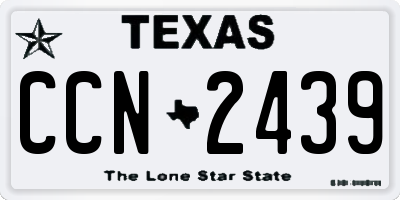 TX license plate CCN2439