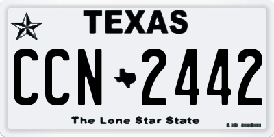TX license plate CCN2442