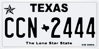 TX license plate CCN2444