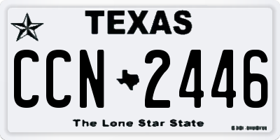 TX license plate CCN2446