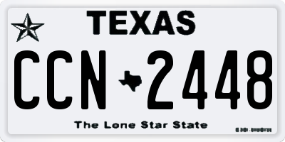 TX license plate CCN2448