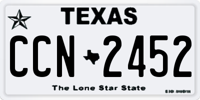 TX license plate CCN2452