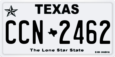 TX license plate CCN2462