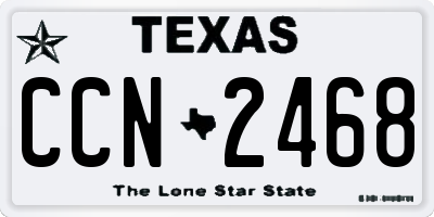 TX license plate CCN2468