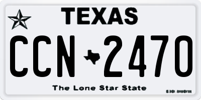 TX license plate CCN2470