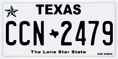 TX license plate CCN2479