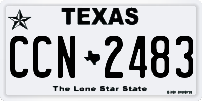 TX license plate CCN2483