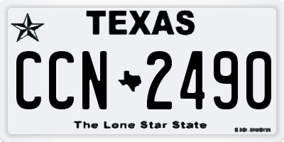 TX license plate CCN2490