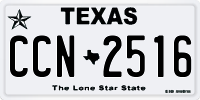 TX license plate CCN2516
