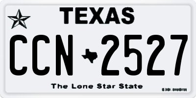 TX license plate CCN2527