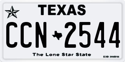 TX license plate CCN2544