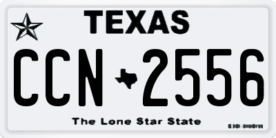 TX license plate CCN2556