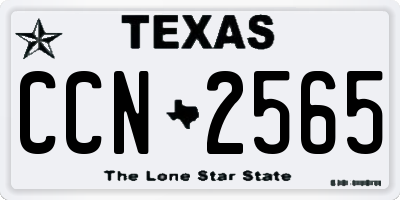 TX license plate CCN2565