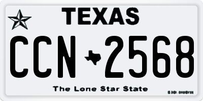 TX license plate CCN2568