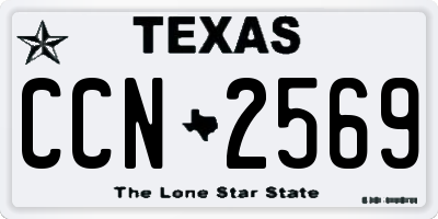 TX license plate CCN2569