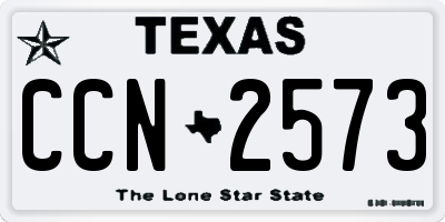 TX license plate CCN2573