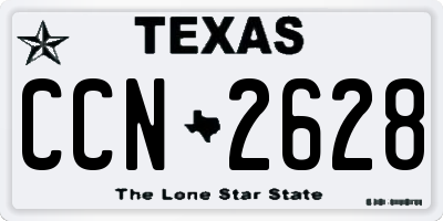 TX license plate CCN2628