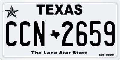 TX license plate CCN2659