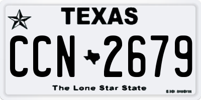 TX license plate CCN2679
