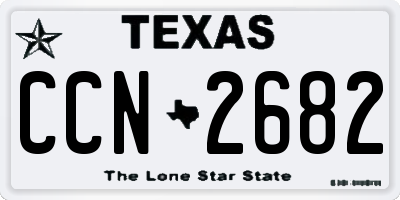 TX license plate CCN2682
