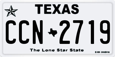TX license plate CCN2719