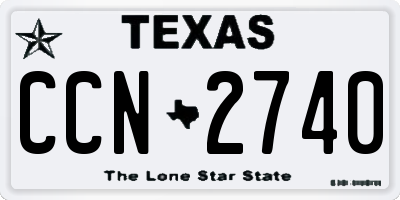 TX license plate CCN2740
