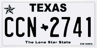 TX license plate CCN2741