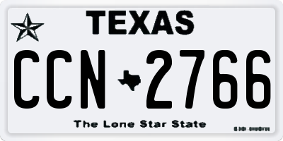 TX license plate CCN2766