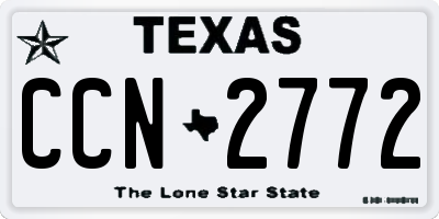 TX license plate CCN2772
