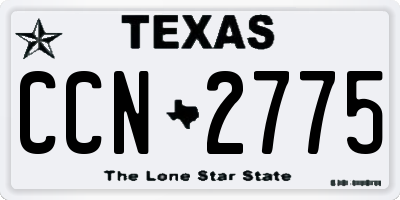 TX license plate CCN2775