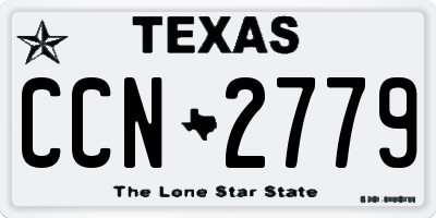 TX license plate CCN2779