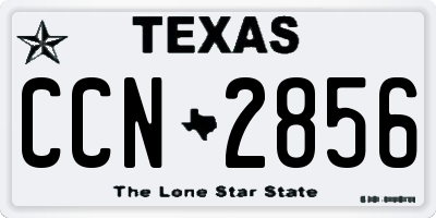 TX license plate CCN2856