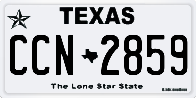 TX license plate CCN2859